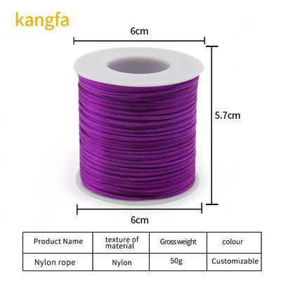 80m Chinese knoop Macrame string 1mm diameter polyester koord draad voor DIY sieraden maken