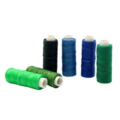 1 mm 100% polyester leer ronde gewassen draad voor handnaaien leer Langdurig