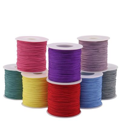 Geweven halsketting touw 1 mm voor DIY Handgemaakte Perlen Rood touw draden Juwelen Jade draad