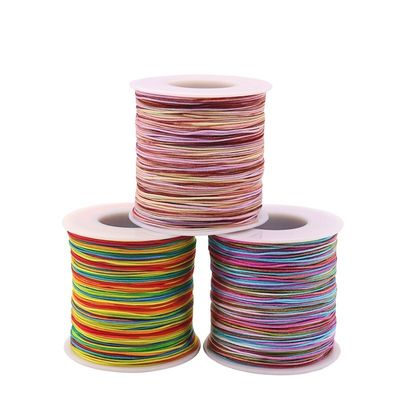 Geweven halsketting touw 1 mm voor DIY Handgemaakte Perlen Rood touw draden Juwelen Jade draad