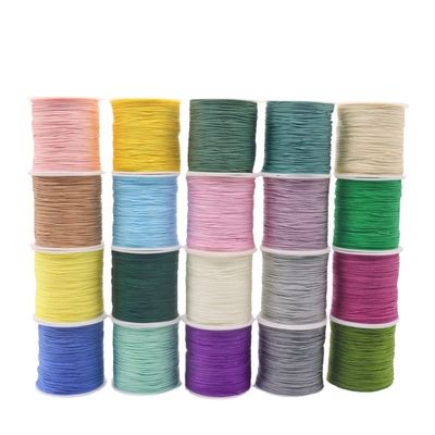 Geweven halsketting touw 1 mm voor DIY Handgemaakte Perlen Rood touw draden Juwelen Jade draad