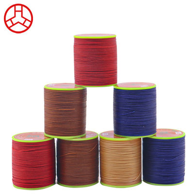 0.65mm Ronde was Handgesneden Waxed High Strength Cored Naaidraad Voor Lederen Naai Polyester