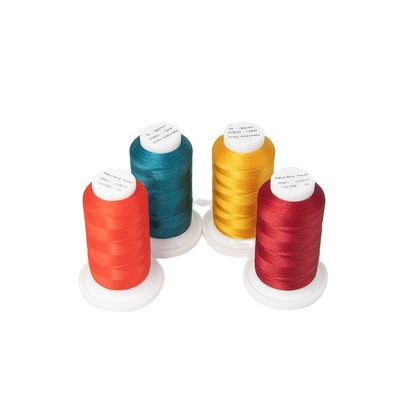 Polyester / viscose 120d/2 meerkleurig draad voor borduurmachine Proefstuk 30g verzenden