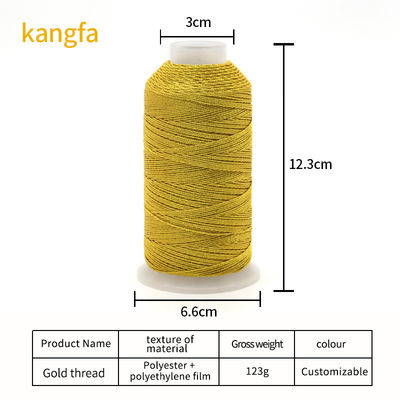 123g 6Ply Goud en zilver zijde muti-strengen borduurgarens voor handwerk projecten