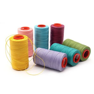 Waxdraad voor het naaien van leer Ronde Waxdraad 0,38 mm DIY Handgestikt Naaigaren