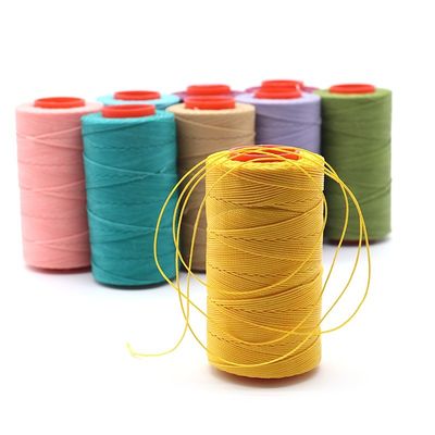 210D/3 Garn Count Naaien Naaien Waxed Thread Cord Leer met OEM ODM Accpet