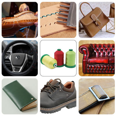 High Tenacity Filament Polyester Braid Thread voor schoenen/zakken/leerpatroon gekleurde theezak