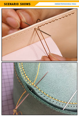 210D/3 Garn Count Naaien Naaien Waxed Thread Cord Leer met OEM ODM Accpet