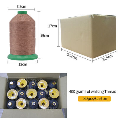 High Tenacity Filament Polyester Braid Thread voor schoenen/zakken/leerpatroon gekleurde theezak