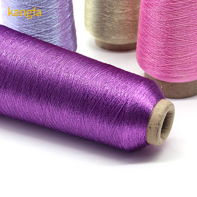 100% polyester metalen garens Zilveren naaigarn voor kledingstukken
