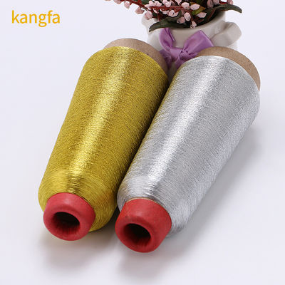 100% polyester metalen garens Zilveren naaigarn voor kledingstukken