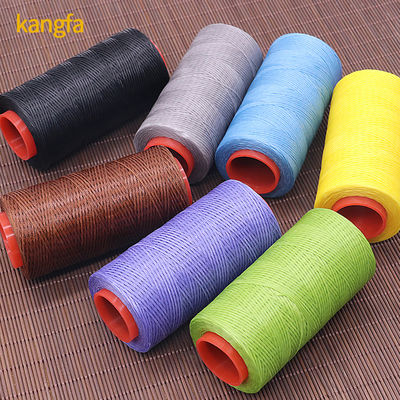 0.6mm 0,8mm 1mm 150D/16 Grob polyester gevlochten draad gewassen voor reparatie van leer ambachten