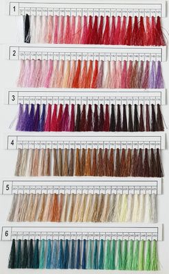Borduurdraad Kleurkaarten Boek 120g Gewicht g/bal voor Boho stijl benodigdheden