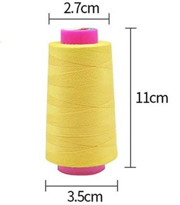 3000 Yards Zwarte Naad 2 Pakket 100% polyester spoelen voor brei- en handgemaakte producten