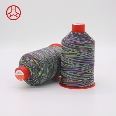 Tex 70 Multi Color Rainbow 69 Nylon 66 FDY Bonded Thread met patroon geverfd en 250g gewicht