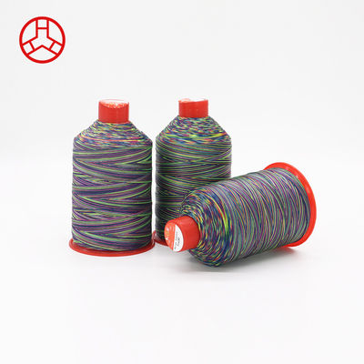 Tex 70 Multi Color Rainbow 69 Nylon 66 FDY Bonded Thread met patroon geverfd en 250g gewicht