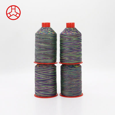 Tex 70 Multi Color Rainbow 69 Nylon 66 FDY Bonded Thread met patroon geverfd en 250g gewicht