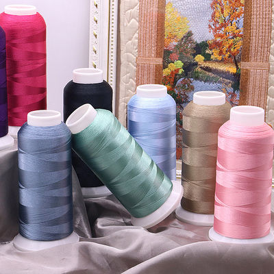 Duurzame 720 kleuren 120D/2 100% polyester borduurdraad voor machines
