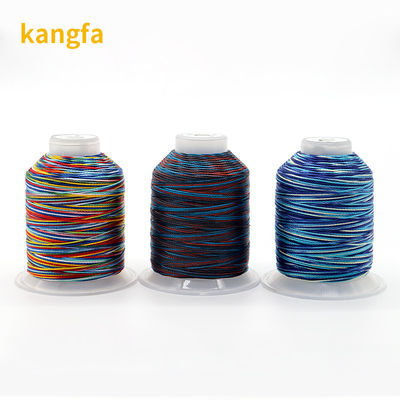 Laag krimpend 100% polyester meerkleurige naaidraden voor garens 3Plys Weefkunst