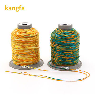Laag krimpend 100% polyester meerkleurige naaidraden voor garens 3Plys Weefkunst