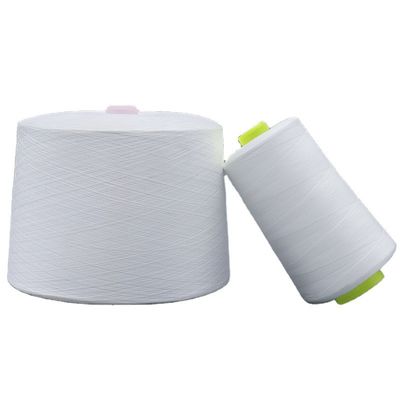 Vervaardiging Produce Spun Polyester Garne OEM Raw White 60/2 met chemische weerstand