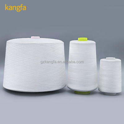 Vervaardiging Produce Spun Polyester Garne OEM Raw White 60/2 met chemische weerstand
