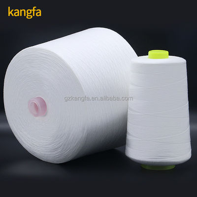 Vervaardiging Produce Spun Polyester Garne OEM Raw White 60/2 met chemische weerstand