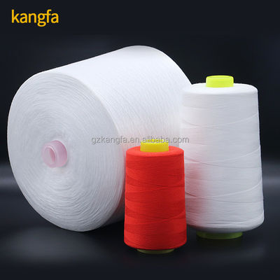 Vervaardiging Produce Spun Polyester Garne OEM Raw White 60/2 met chemische weerstand
