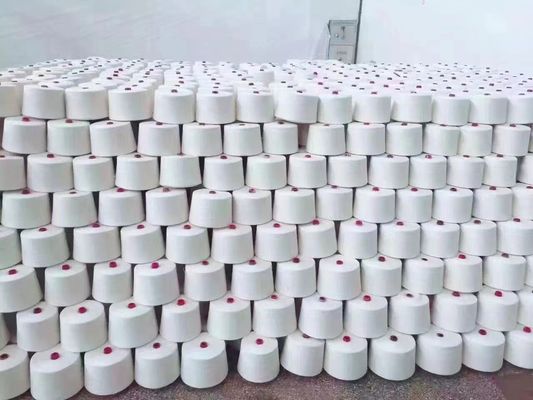 Vervaardiging Produce Spun Polyester Garne OEM Raw White 60/2 met chemische weerstand