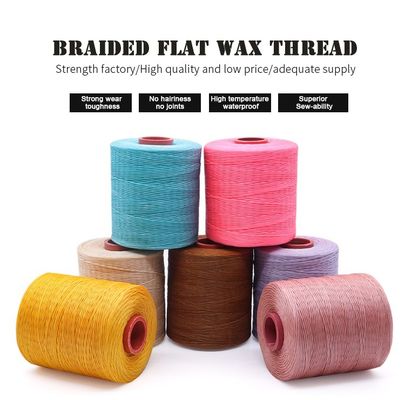 Vlak gewassen draad type 1mm 210D Garn Count Naaddraad voor haakwerk