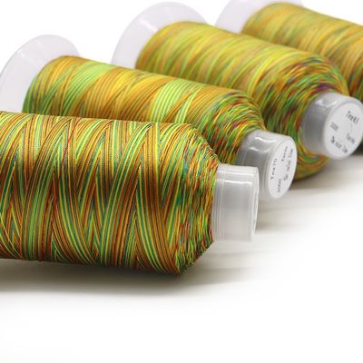 100G NET Gewicht Polyester Naad in regenboogkleuren voor slijtvast naaien