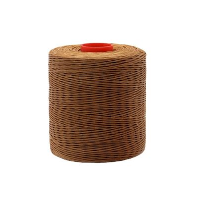 Weaving 0,8MM 100% polyester gewassen draad voor het naaien van leer 210D/16 plat gewassen draad