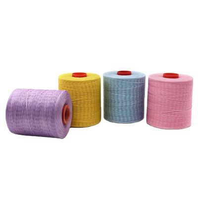 Weaving 0,8MM 100% polyester gewassen draad voor het naaien van leer 210D/16 plat gewassen draad