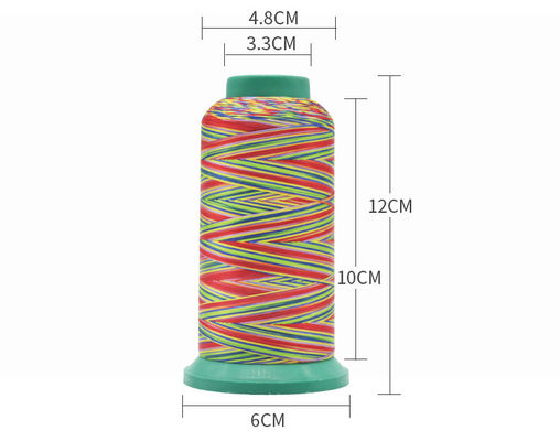 Schoenen Hoge hardheid Regenboogkleur Polyester Katoen Borduurwerk Nylon Naalddraad OEM ODM