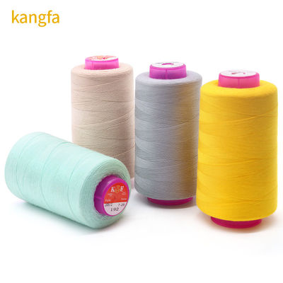 100% kegelgekleurde borduurgarens voor kleding Polyester naaigarn 40s 2 Virgin