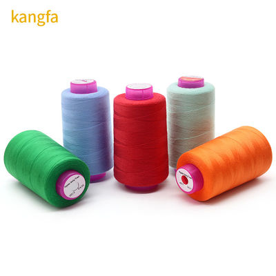 100% kegelgekleurde borduurgarens voor kleding Polyester naaigarn 40s 2 Virgin
