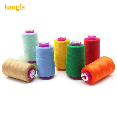 100% kegelgekleurde borduurgarens voor kleding Polyester naaigarn 40s 2 Virgin