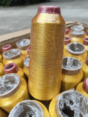 125 g kegelmateriaal 100% polyester metalen borduurwerk Garens MS-type Puur goud 150D 120D voor breiwerk