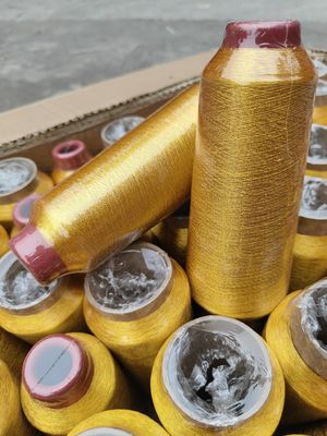 125 g kegelmateriaal 100% polyester metalen borduurwerk Garens MS-type Puur goud 150D 120D voor breiwerk