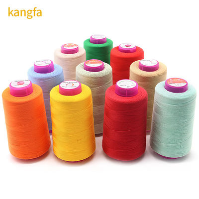 Chemisch bestand naaigarn Tkt120 100% gesponnen polyester 40/2 3300yds te koop