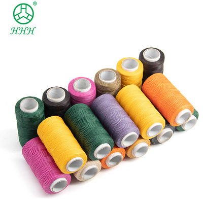 Geverfde kleur polyester nylon gewassen draad voor klein kegel leer naaien 7 dagen Leading Time