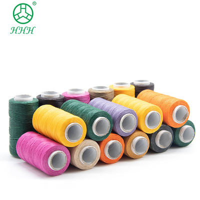 Geverfde kleur polyester nylon gewassen draad voor klein kegel leer naaien 7 dagen Leading Time