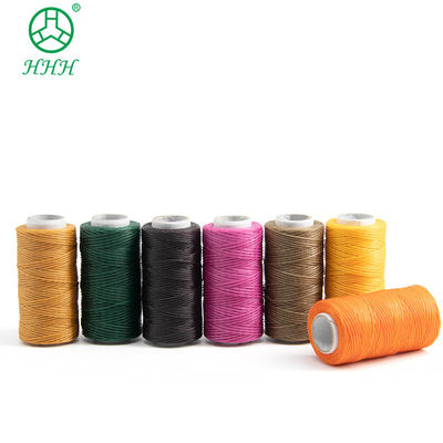 Geverfde kleur polyester nylon gewassen draad voor klein kegel leer naaien 7 dagen Leading Time