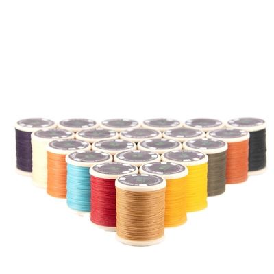 0.55mm waterdicht polyester gebonden ronde gewassen draad voor lederen naaien handbreien