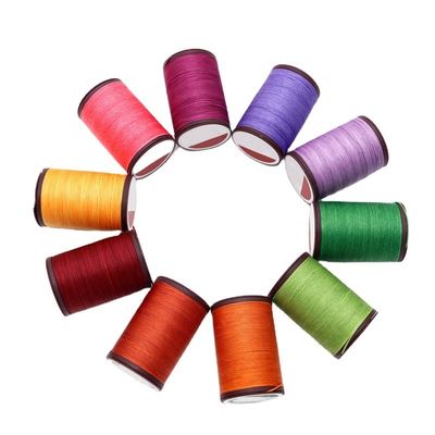 0.8mm Ronde gewassen draad koord Rood voor handnaad leer en handgemaakte accessoires