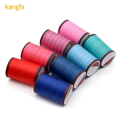 0.8mm Ronde gewassen draad koord Rood voor handnaad leer en handgemaakte accessoires