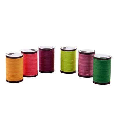 0.8mm Ronde gewassen draad koord Rood voor handnaad leer en handgemaakte accessoires