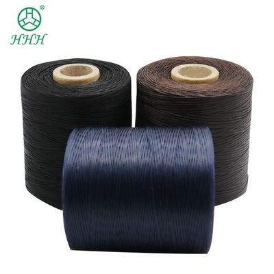 Gepersonaliseerde 0,8 mm 1 mm 100% polyester plat gewassen gevlochten draad waterdicht voor lederwaren