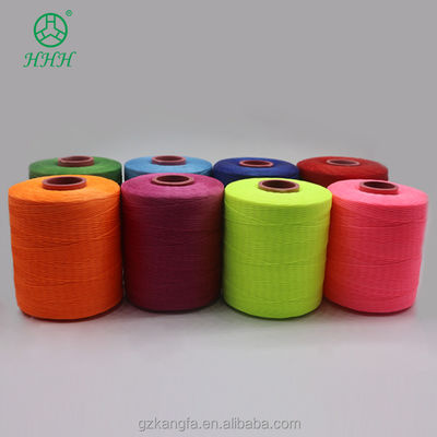 Gepersonaliseerde 0,8 mm 1 mm 100% polyester plat gewassen gevlochten draad waterdicht voor lederwaren