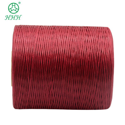 Gepersonaliseerde 0,8 mm 1 mm 100% polyester plat gewassen gevlochten draad waterdicht voor lederwaren
